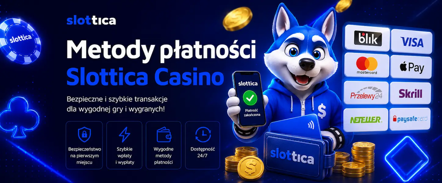 Metody płatności Slottica Casino